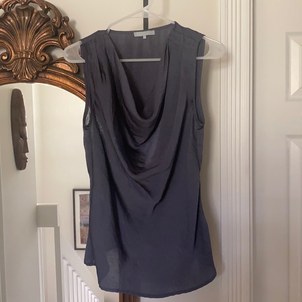 Gray Cowl Neck Tank - Size Small